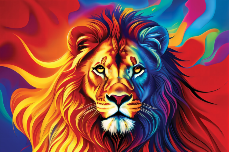 Lion - Stable Diffusion and Photoshop